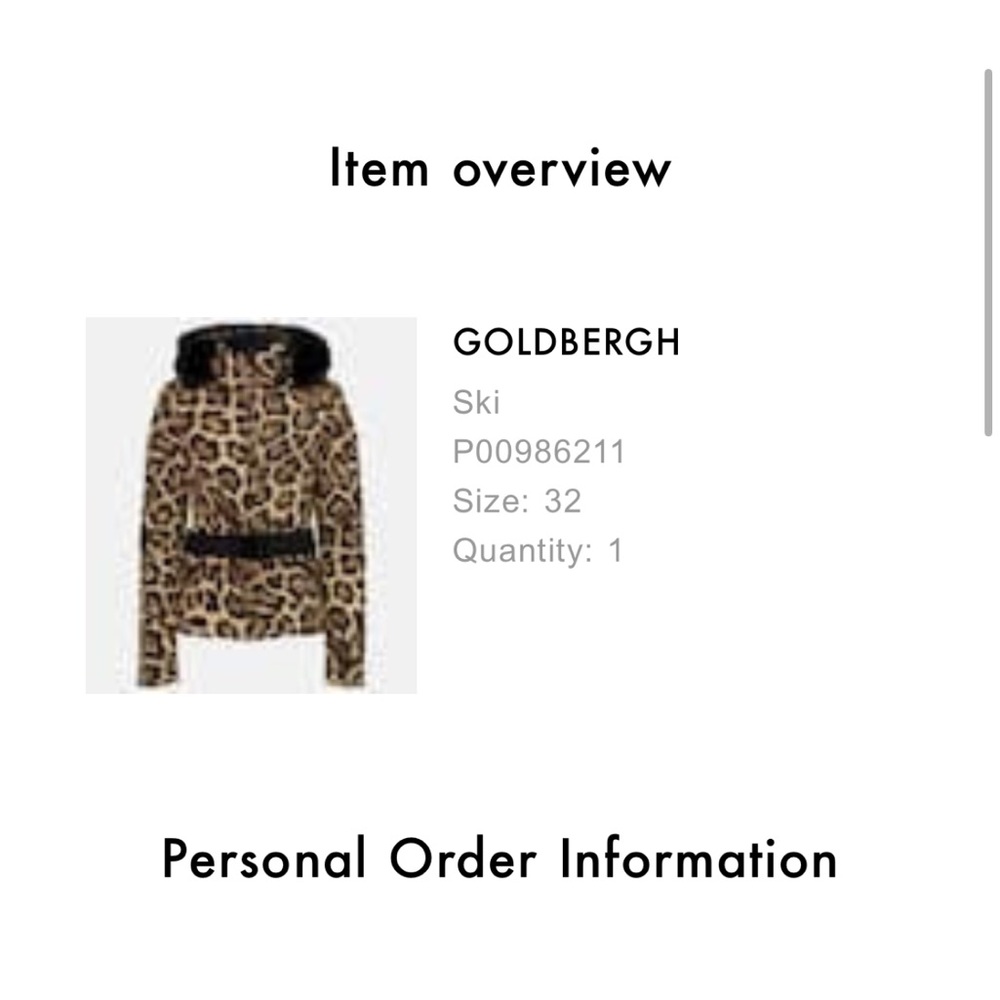 Goldbergh Leopard Print Women's Jacket